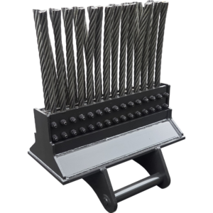 European-Style Wire Broom - excavator attachment by Changwoon Industry, Korea