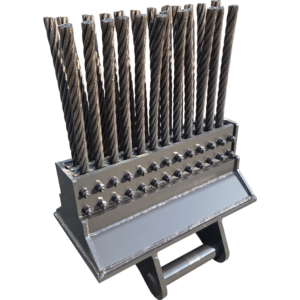 Wire Broom - excavator attachment by Changwoon Industry, Korea