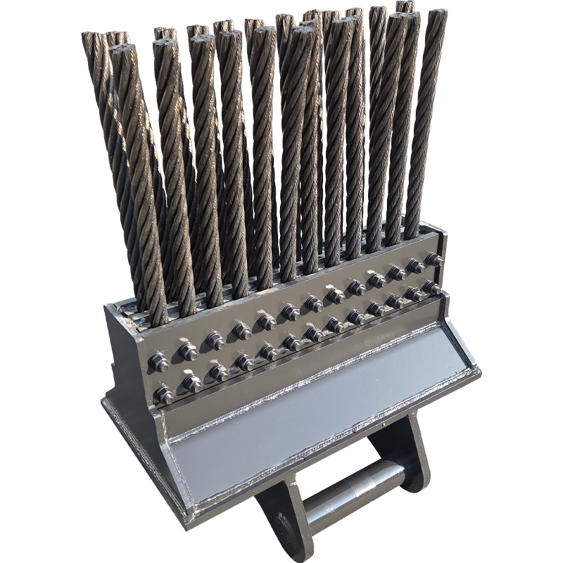 Wire Broom - excavator attachment by Changwoon Industry, Korea