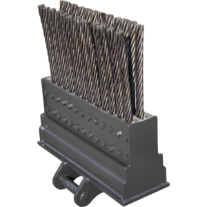 Wire Broom - excavator attachment by Changwoon Industry, Korea